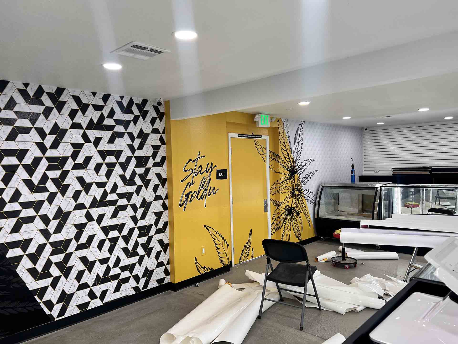 Branded office wall graphics