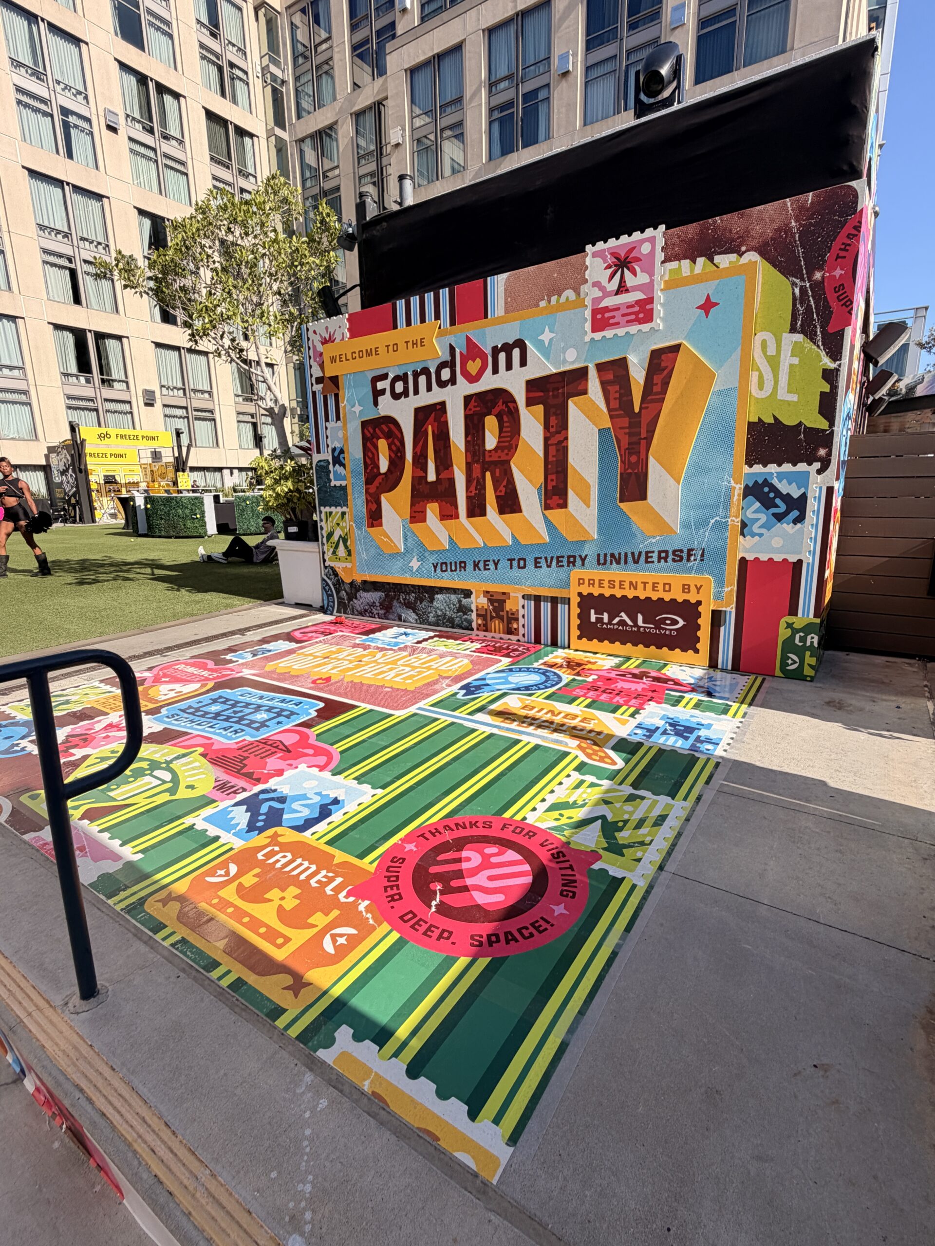 Large-format mural installation